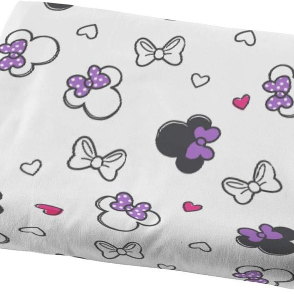 Disney Minnie Mouse Purple Love TWIN Size Bed in a Bag Set NEW - Picture 4 of 15